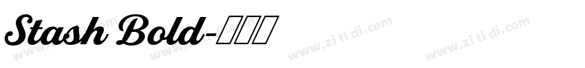 Stash Bold字体转换